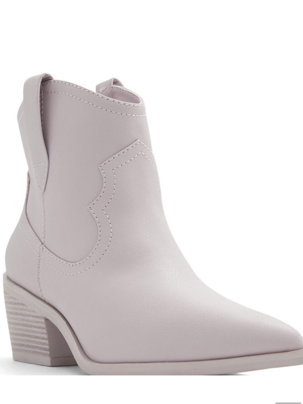 Lavender Western Ankle Boots